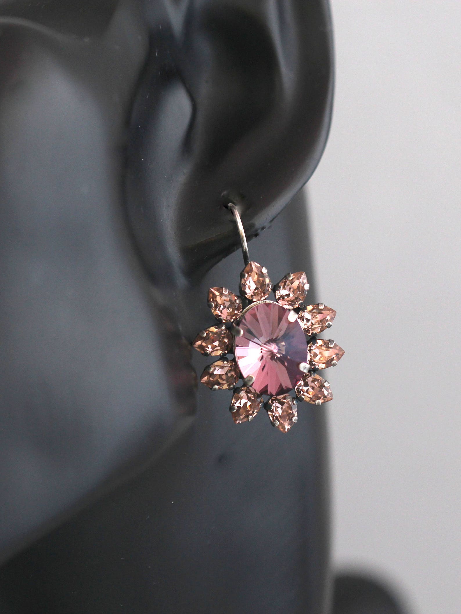 Blush Pink Earrings Bridal Blush Earrings Bridal Antique Etsy Australia