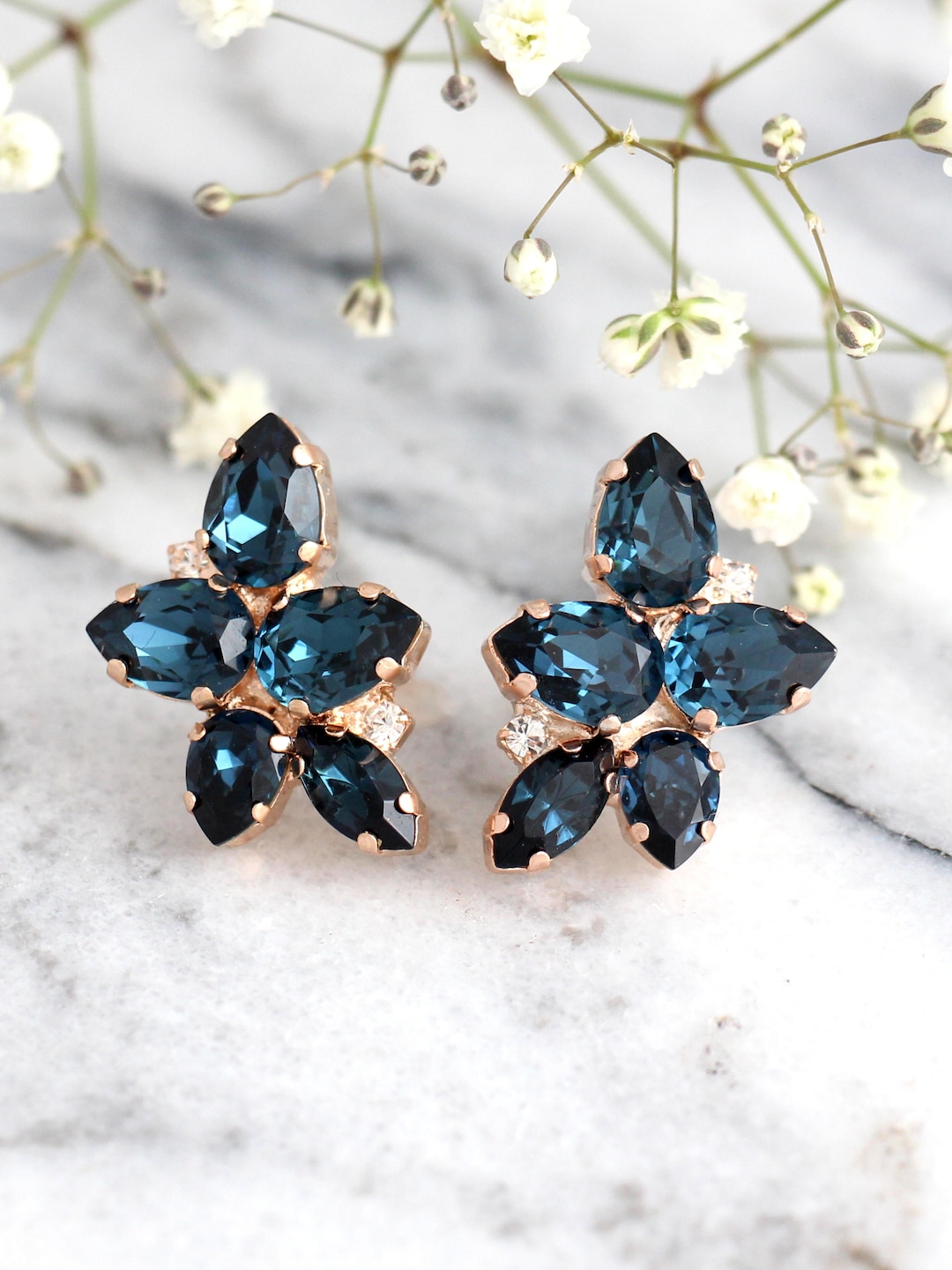 Drop Earrings Earrings For Navy Blue Dress Oxidised Earrings For