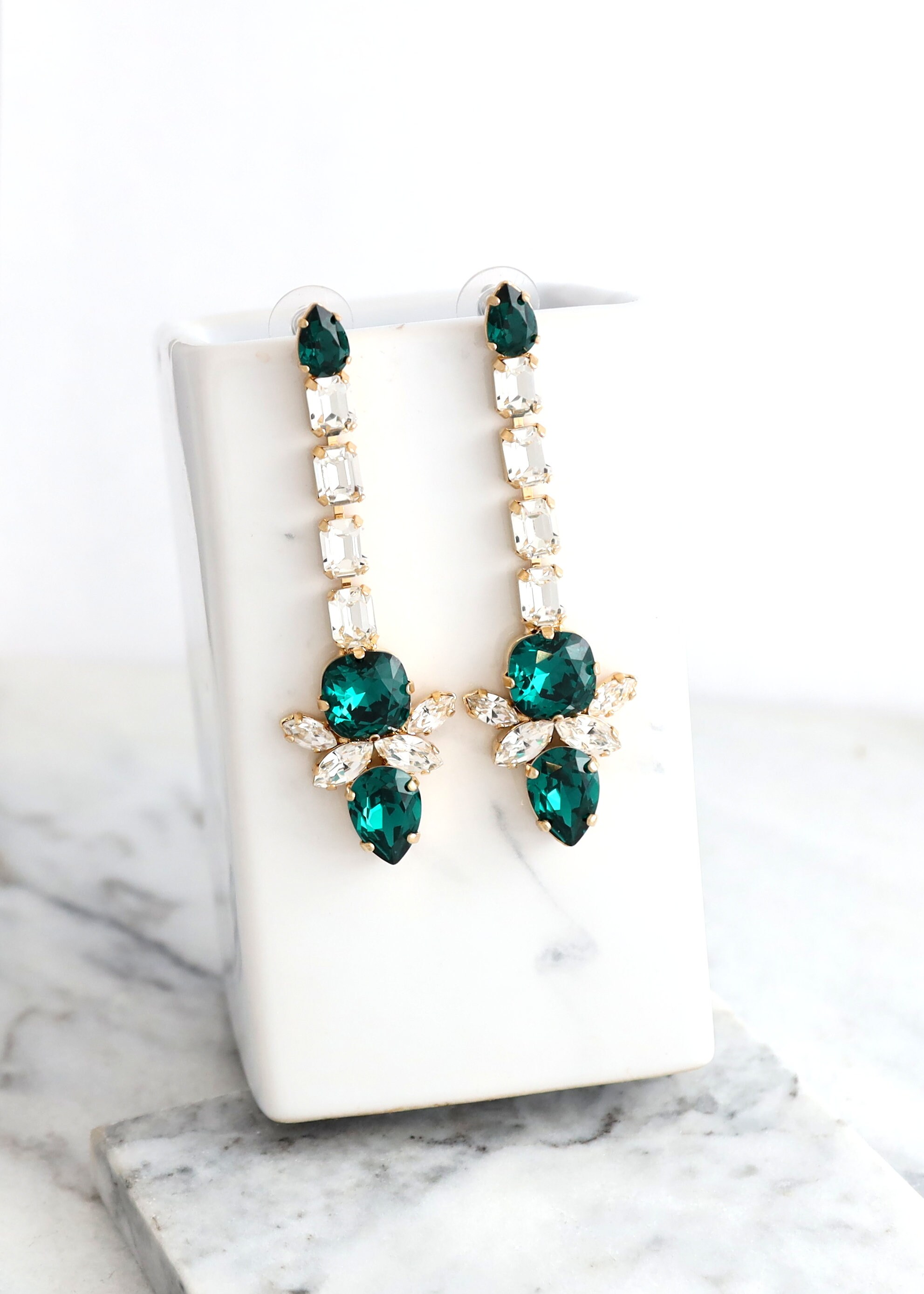 New look green earrings clearance