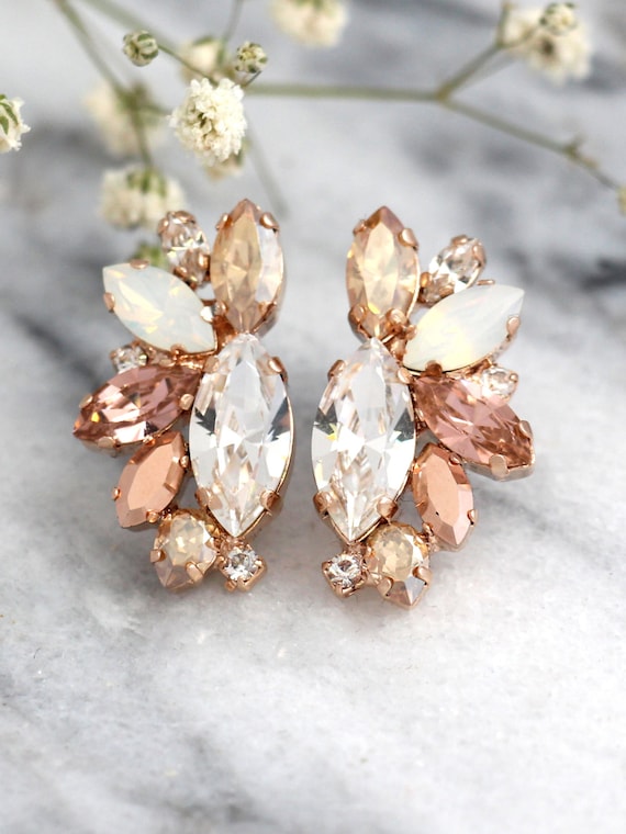 Gold cluster hotsell earrings