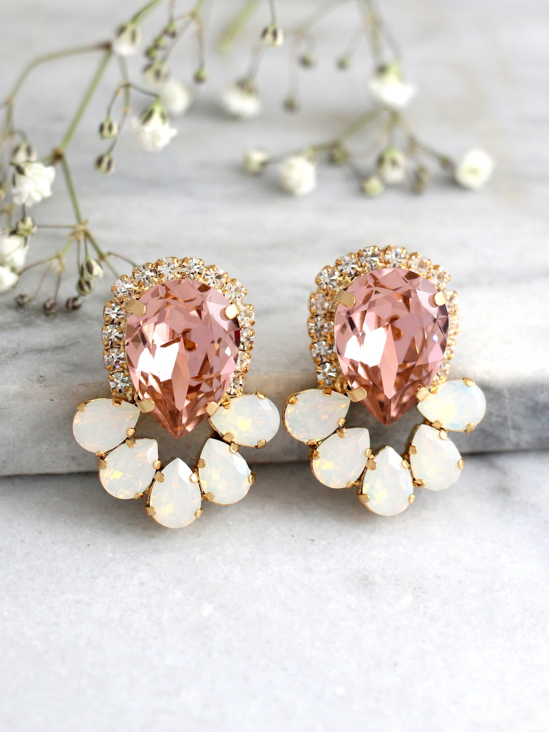 Buy Light Pink Earrings Online In India At Discounted Prices