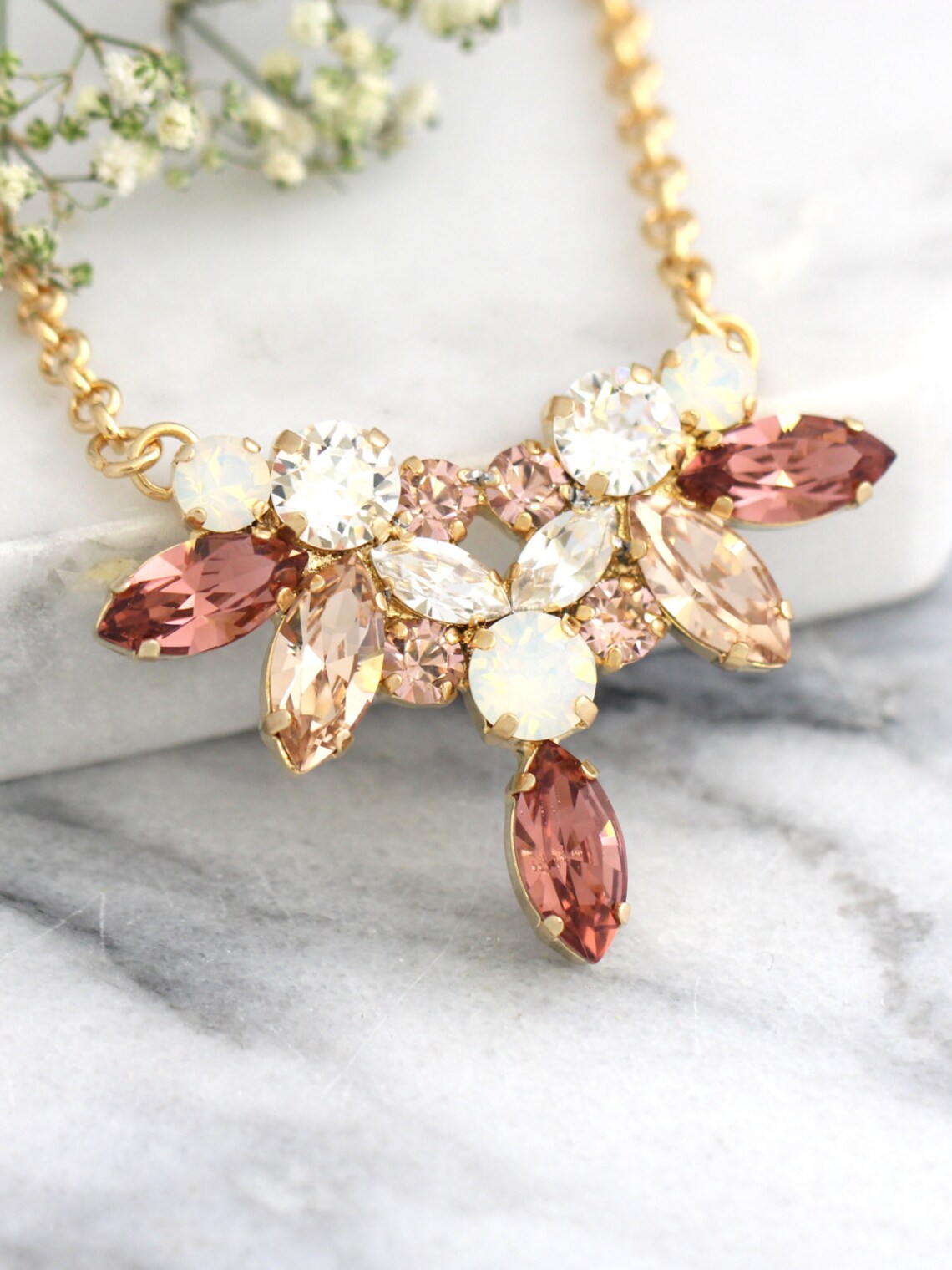 TOVA Cambrie Necklace in Blush main image 0