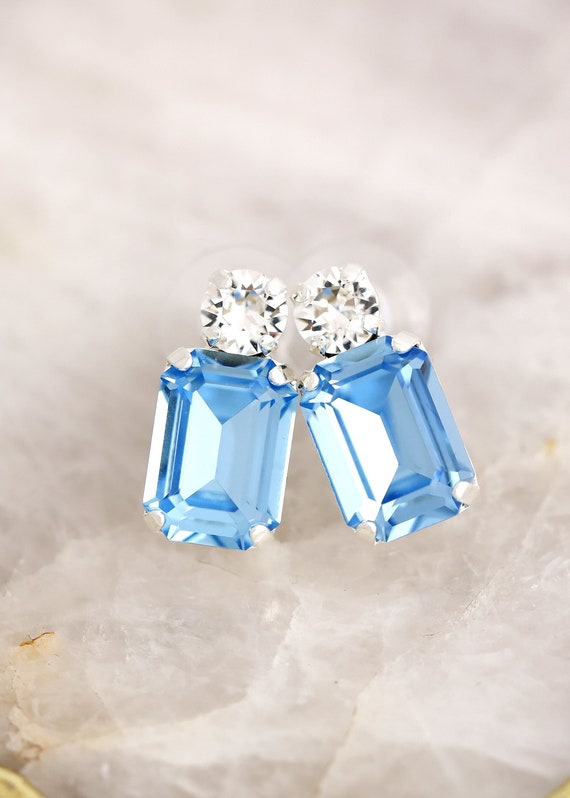 Aquamarine bridal best sale earrings