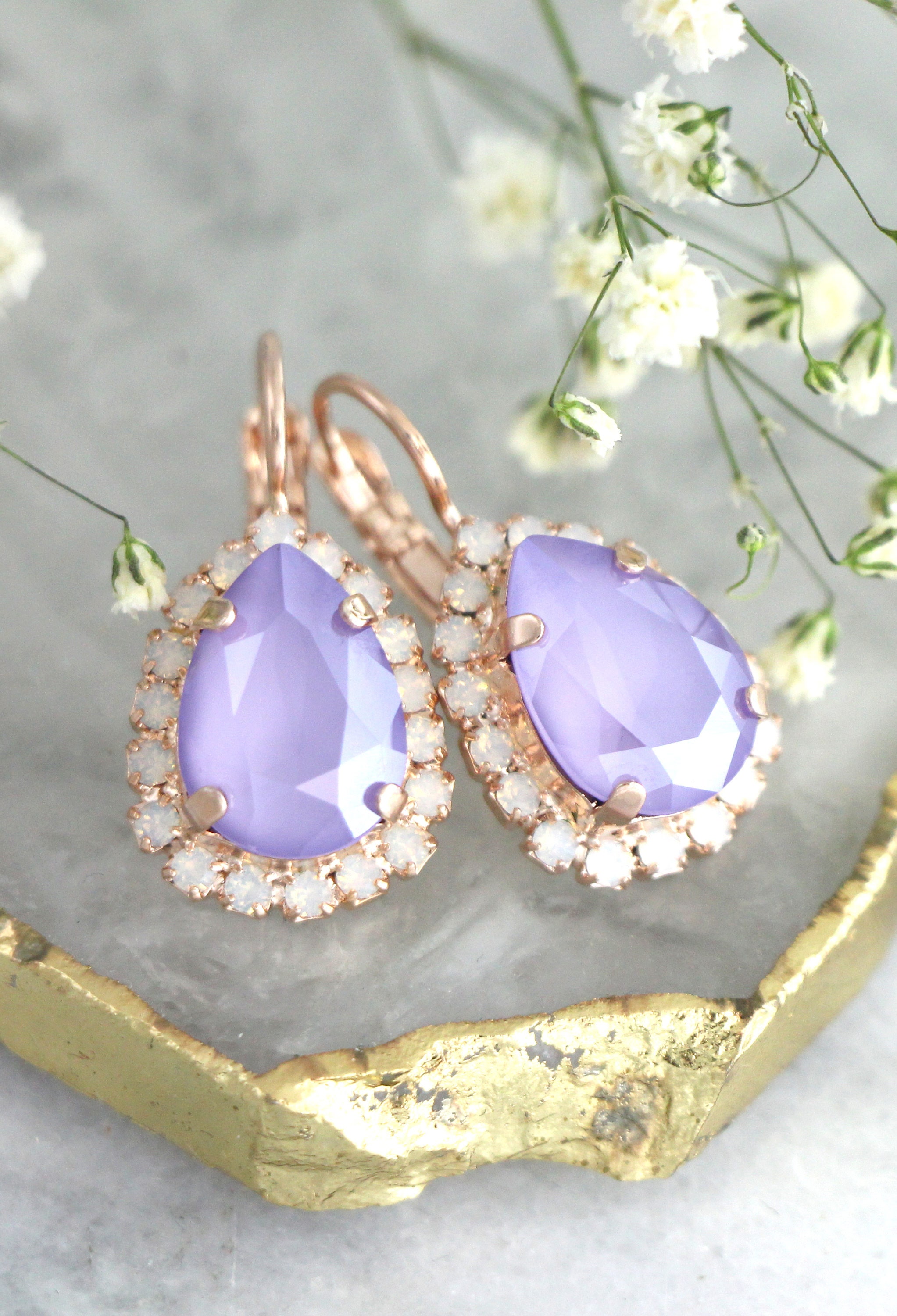 Danika Earrings in Lavender main image 0
