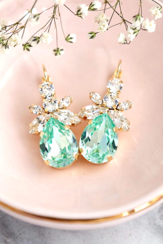 earrings for light green dress Harley Dress main image 0
