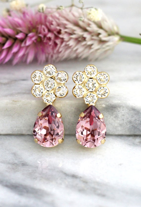 Blush for store her earrings