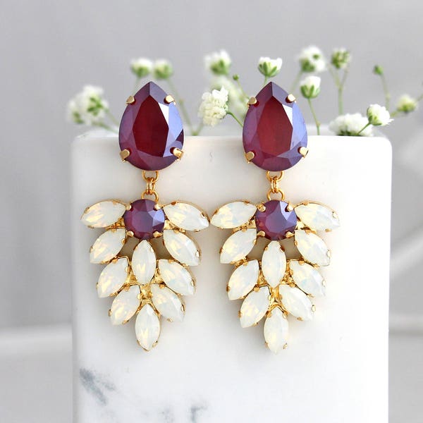 Red Wine Earrings Etsy