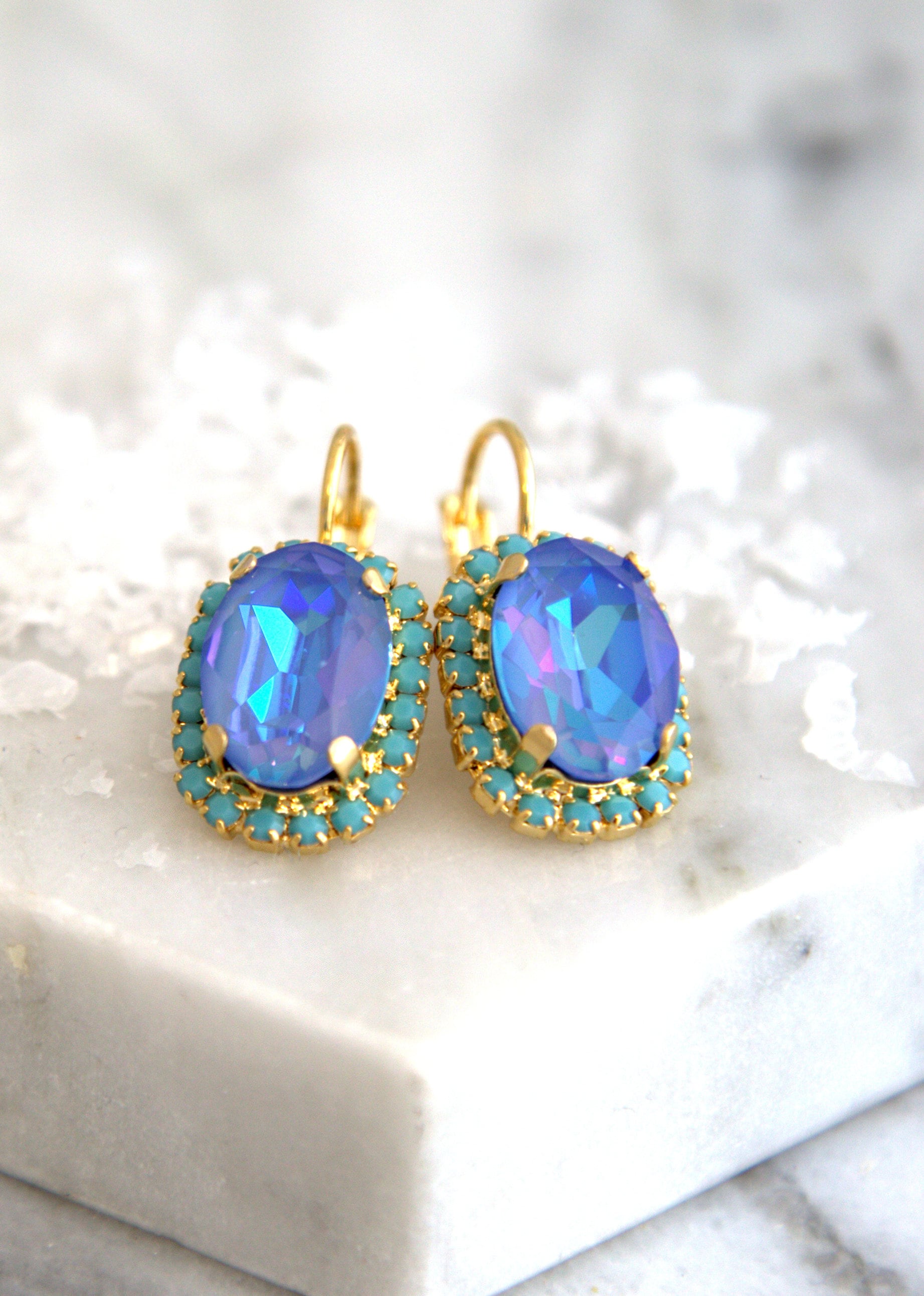 Blue earrings - Etsy 日本