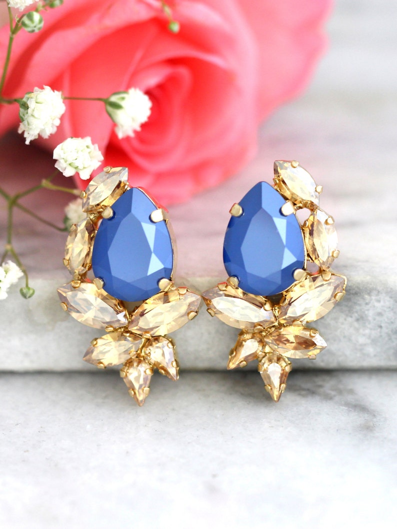 Sapphire Stud Earrings in Sterling Silver | Ruby & Oscar