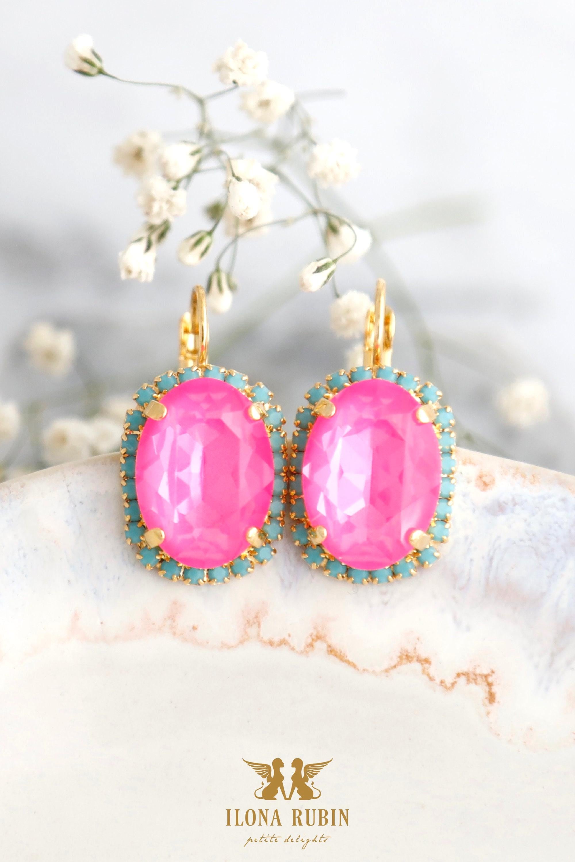 Sterling Silver Kendra Scott Dira Crystal Statement Drop Earrings