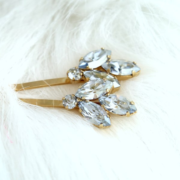 Dusty Blue Wedding Hair Pin Etsy