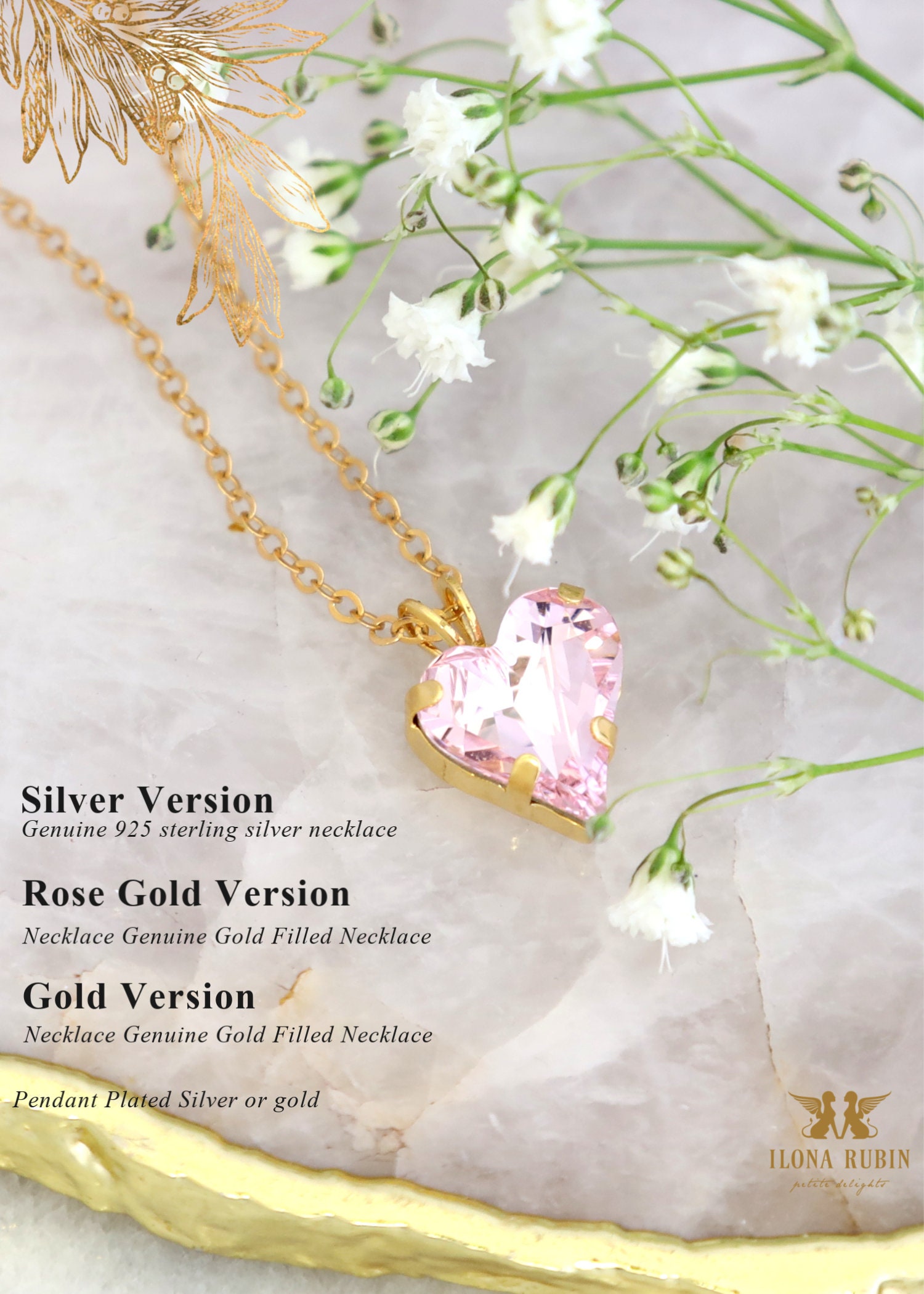 ★SENTIMENTS★ NO.551 [PINK] SOLDIER HEART NECKLACE Heart Necklace – Simone I. Smith