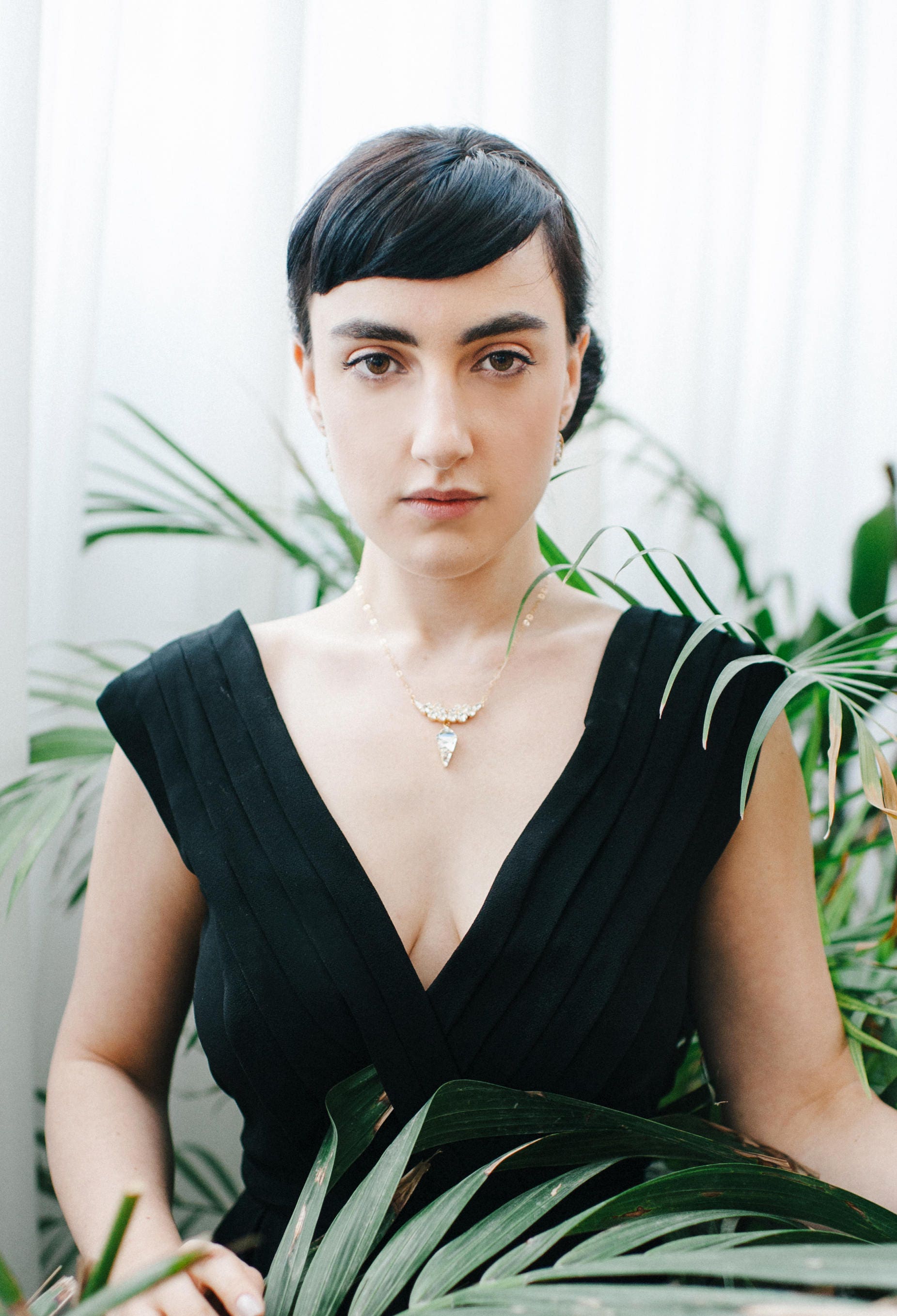 Bridal Necklace Bridal Crystal Necklace Bridal Gold Etsy Australia