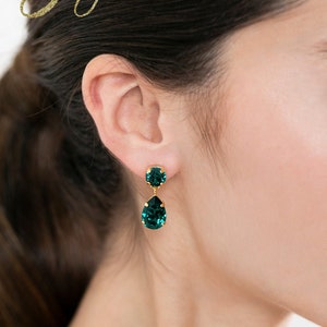 Mulberry Crystal Chandelier Earrings, Bridal Plum Purple Chandelier Earrings, Bridesmaids Earrings, Drop Earrings, Gift For Her image 2