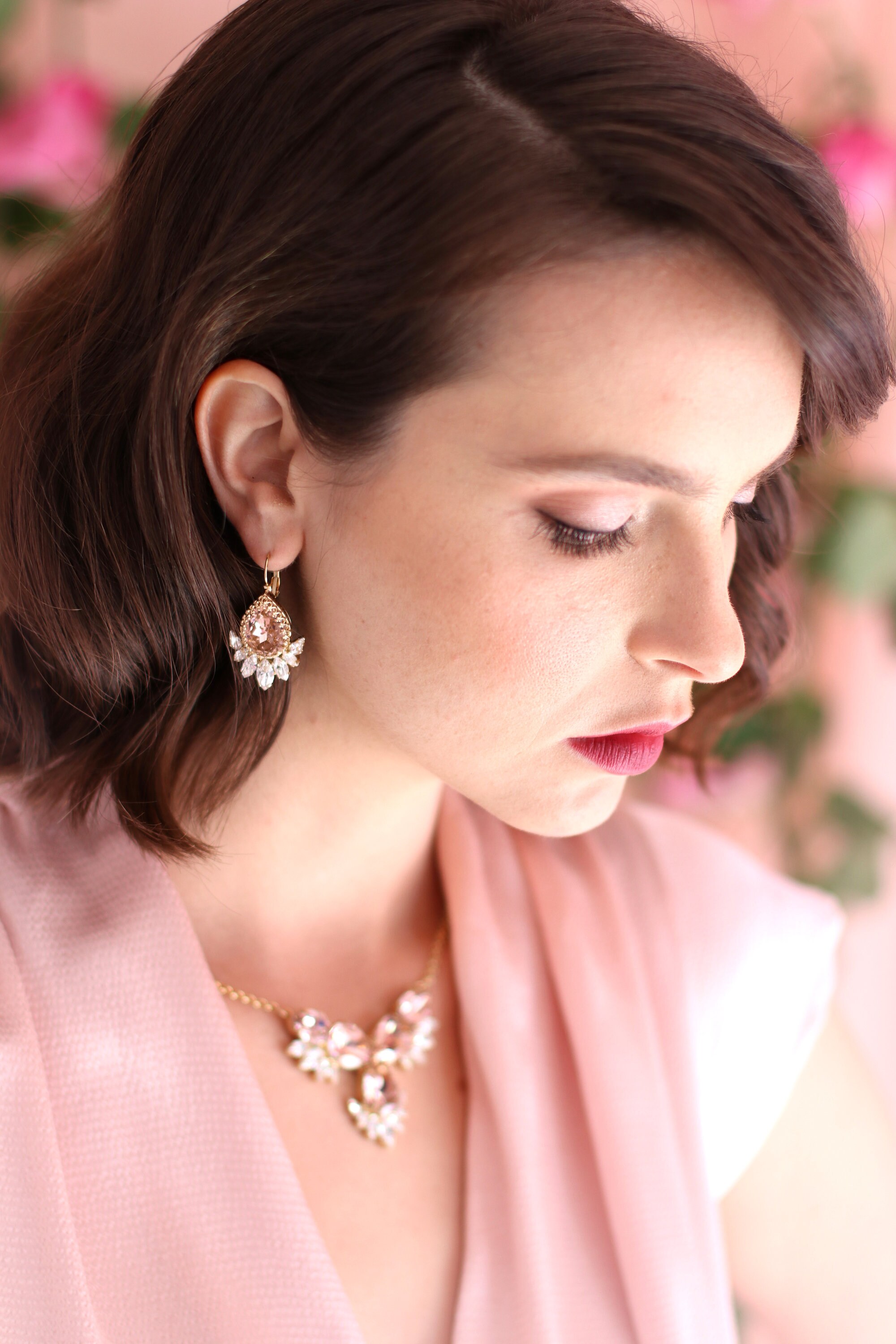 Dusty Blue Earrings Dusty Blue Bridal Earrings Bridesmaids Etsy