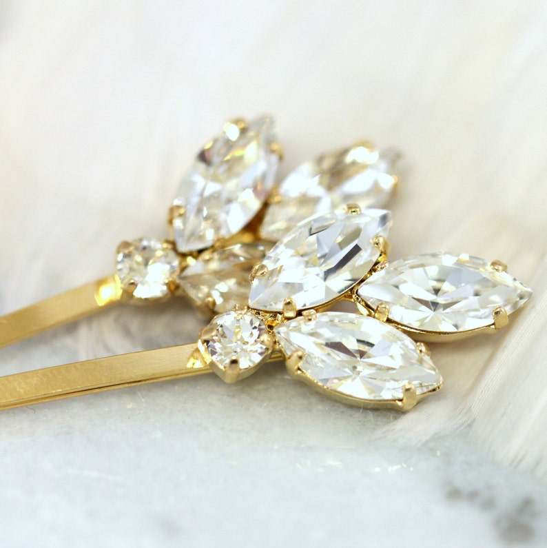 Bridal Hair Pin,Bridal Crystal Bobby Pin,Bridal Crystal Bobby Pin,Wedding Hair Jewelry,Crystal Bridal Hair Jewelry,Bridal Crystal Hair Pin image 3