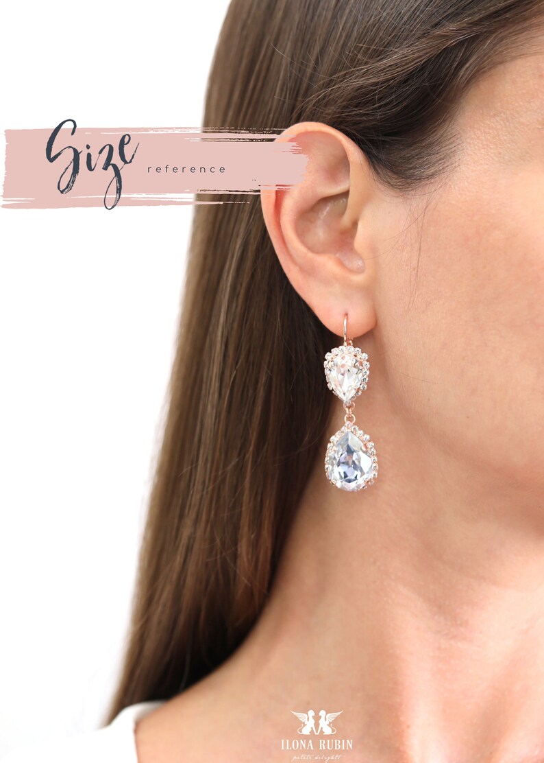 Dusty Blue Earrings, Bridal Dusty Blue Drop Earrings, Blue Chandeliers Earrings, Dusty Blue Crystal Drop Earrings, Blue Dangle Earrings image 2