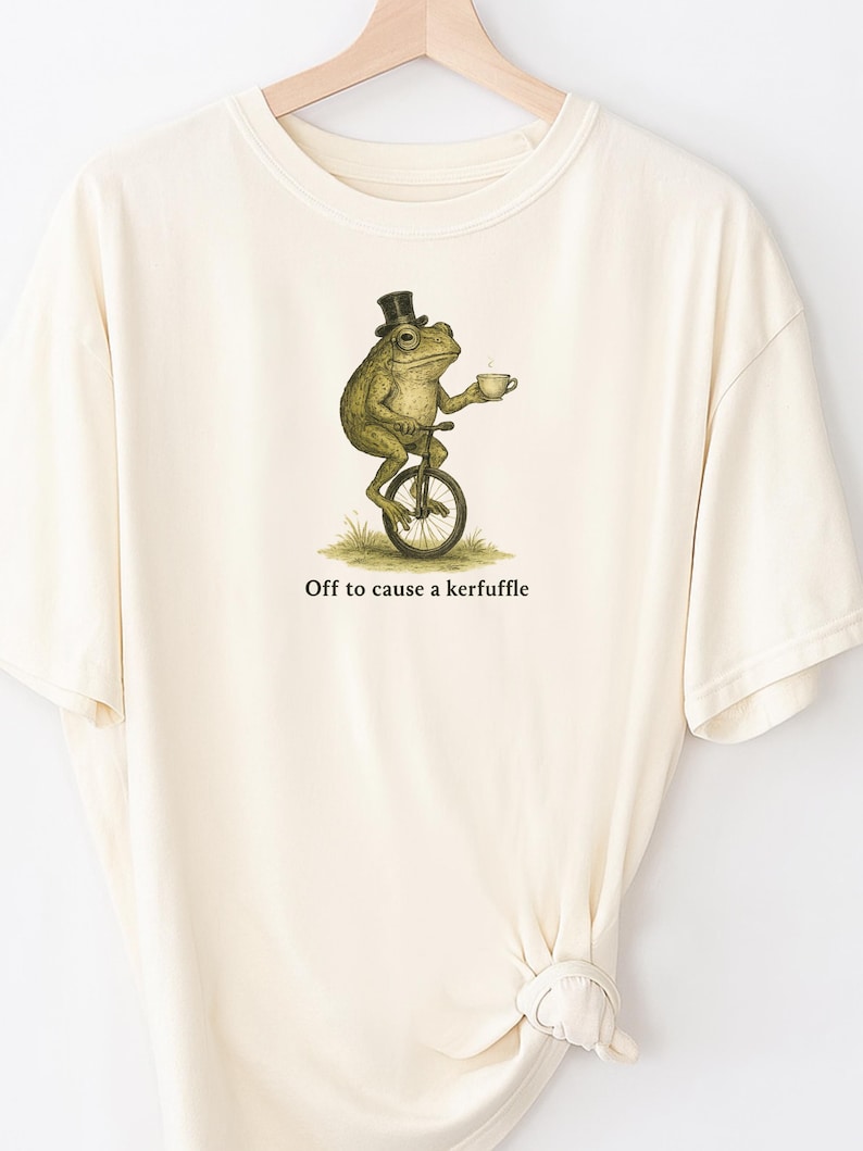Camiseta divertida de rana para adultos. Camiseta gráfica con diseño de rana en colores cómodos. Regalo sarcástico para hombres y mujeres. imagen 1