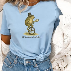 Camiseta divertida de rana para adultos. Camiseta gráfica con diseño de rana en colores cómodos. Regalo sarcástico para hombres y mujeres. imagen 4