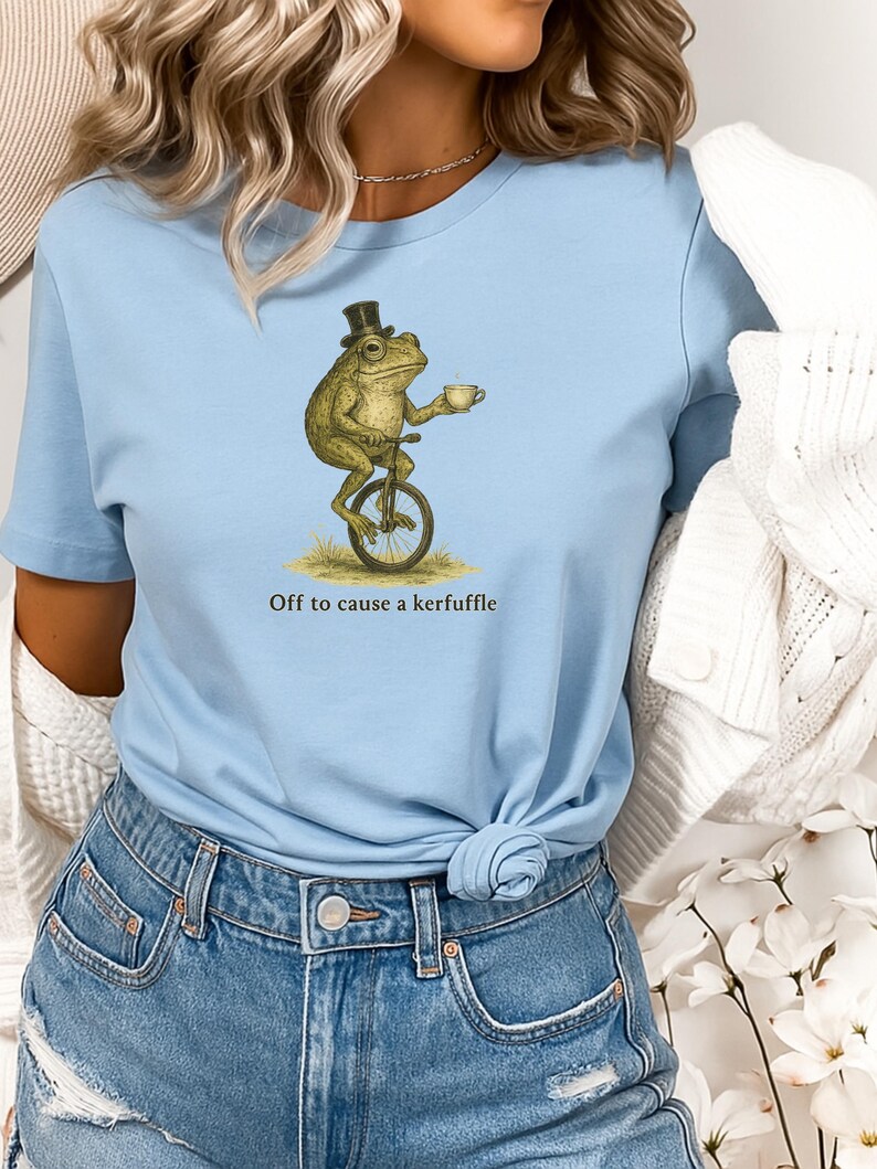 Camiseta divertida de rana para adultos. Camiseta gráfica con diseño de rana en colores cómodos. Regalo sarcástico para hombres y mujeres. imagen 4