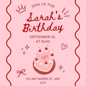 Girl&#39;s Birthday Invitations