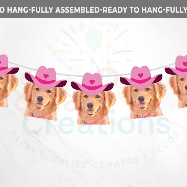 Personalisierte Hunde Gesicht Geburtstagsbanner, Hunde Motto Geburtstagsparty, Hunde Geburtstagsbanner, Haustier Besitzer Geburtstag