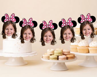 Mickey Mouse Personalized Birthday Garland, Mickey Minnie Face Banner, Disneyland Theme Birthday Decorations, Disney Party