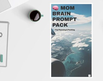 Family Trip Planner | Packing Prompt Pack | Digital Travel Organizer for Moms | Vacation Checklist | Task Delegation Toolkit | Mental Load