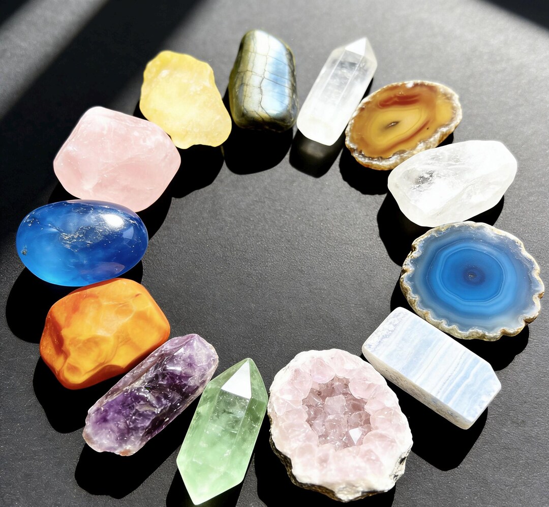 Premium Raw Crystal Lucky Bag -random Natural Agate & Gemstone Mystery ...