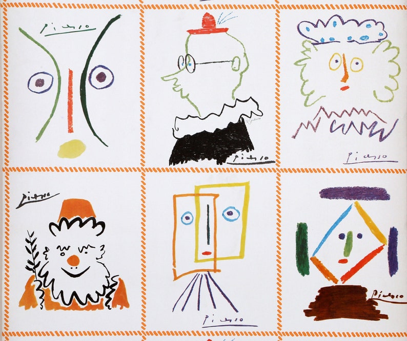 Pablo Picasso, Portraits, Screenprint Wallpaper image 1