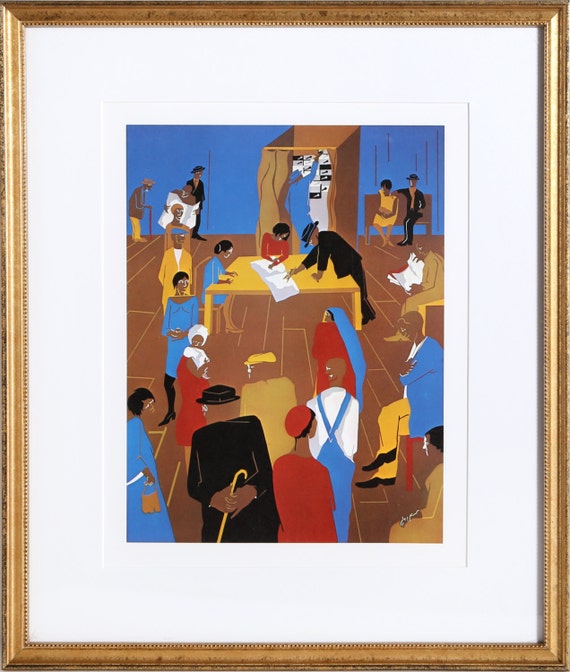 The 1920s Migrants Cast Their Ballots by Jacob Lawrence | Etsy