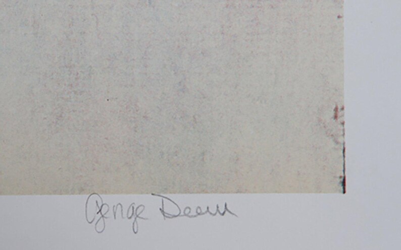 George Deem, George Washington with Powder, Lithograph, signed and numbered in pencil image 2