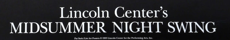 Pat Steir Silkscreen Poster for Lincoln Center Midsummer Night Swing, 1993 image 2