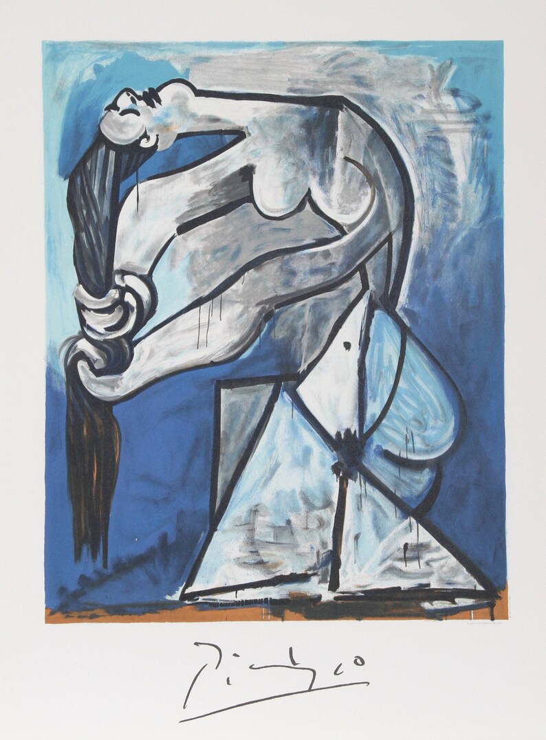Pablo Picasso, Ne se Tordant les Chevaux, Lithograph image 1