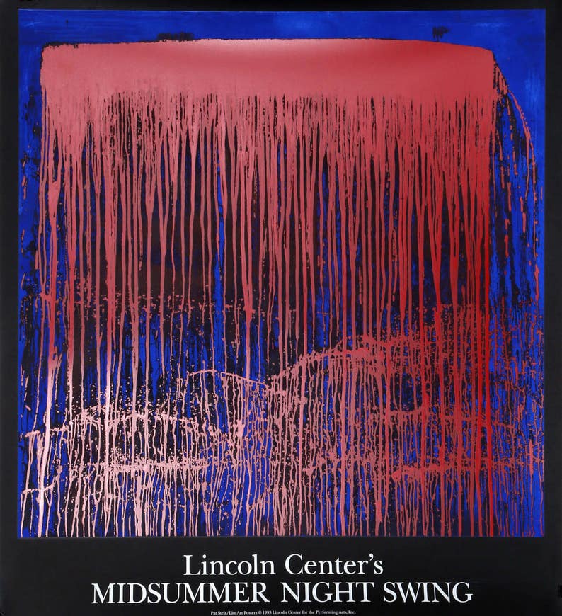 Pat Steir Silkscreen Poster for Lincoln Center Midsummer Night Swing, 1993 image 1