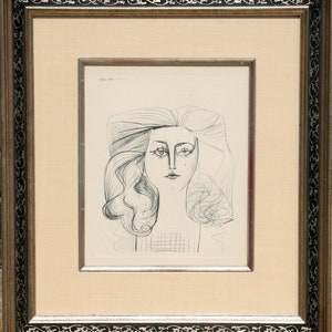 Plate 8 (Portrait of Francoise) Etching | Pablo Picasso,{{product.type}}