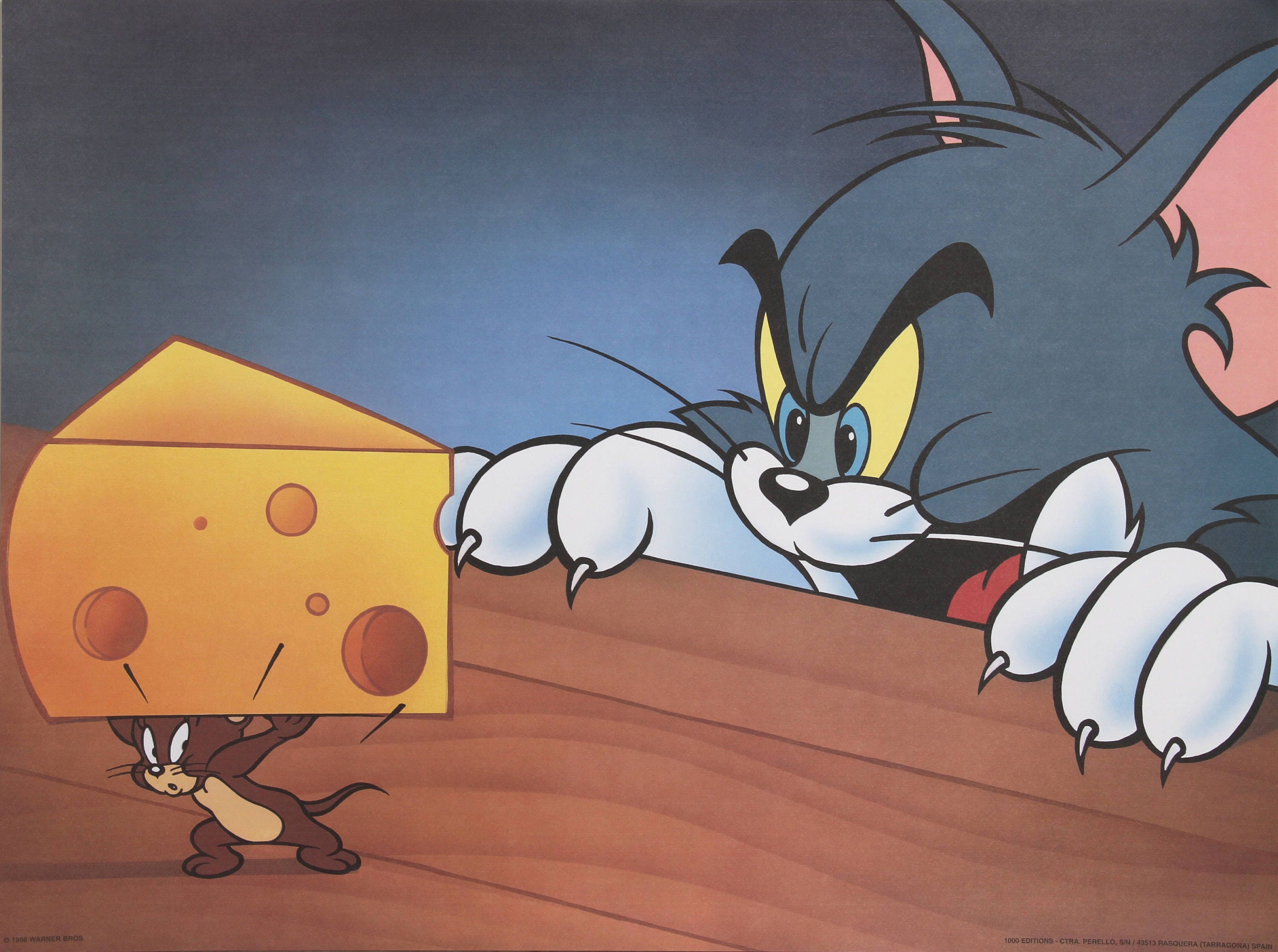 Tom and Jerry With Cheese by Hanna Barbera Etsy
