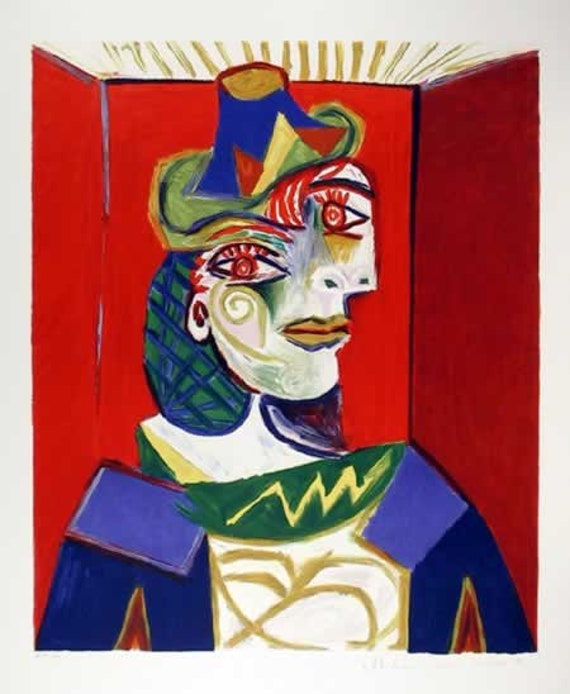 Pablo Picasso Buste De Femme Lithograph - Etsy UK