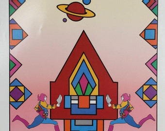 Peter Max, Education First, Poster, signed and dated in marker