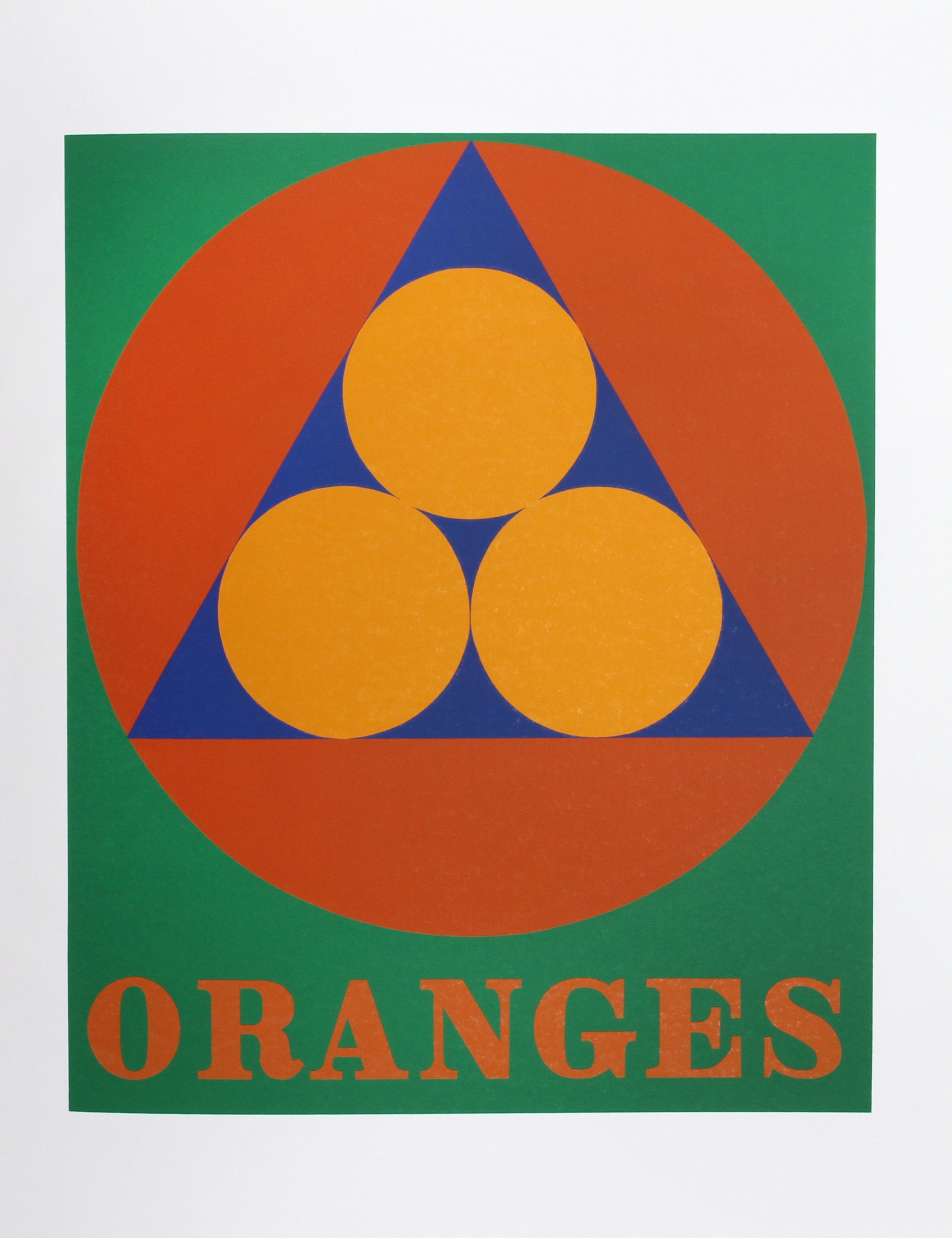 Robert Indiana Oranges From the American Dream Portfolio - Etsy