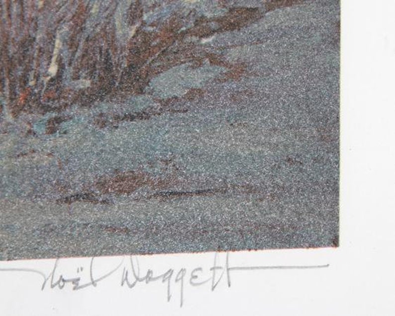 Noel Daggett, Approach of a Rider, Lithograph, signed and numbered in pencil image 2