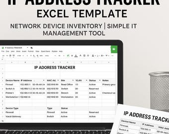 Der ultimative IP-Adress-Tracker – Excel-Vorlage | Netzwerkgeräteinventarisierung für IT-Verwalter