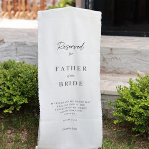 Cartello commemorativo personalizzato per matrimonio, cartello commemorativo per sedia per matrimonio riservato, cartello in tessuto personalizzato, striscione per sedia per matrimonio in memoria dei propri cari