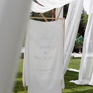 Modernes Hochzeit Willkommensschild, Stoffschild, Hochzeit Stoff Willkommensschild, Benutzerdefinierte Leinen Hochzeitsschild, Boho Hochzeit, Hochzeit Willkommensschild