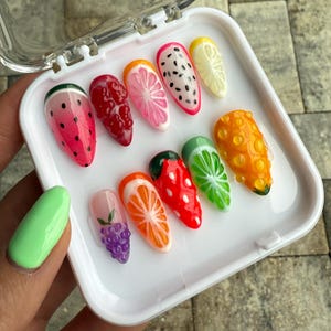 Fruity Summer Press on Nails