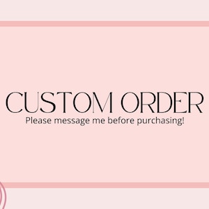 CUSTOM ORDER Press on Nails