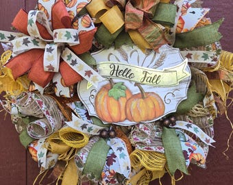 Hello Fall  wreath