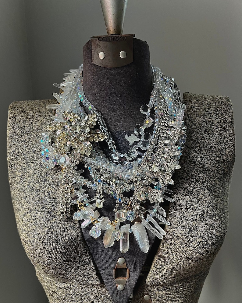 art-deco-necklace-crystal-bridal-necklace-rhinestone-statement-etsy