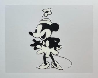 Steamboat Willie "Happy" Minnie Mouse Cel