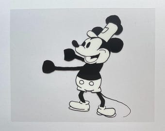 Steamboat Willie "At the helm" Mickey Mouse Cel